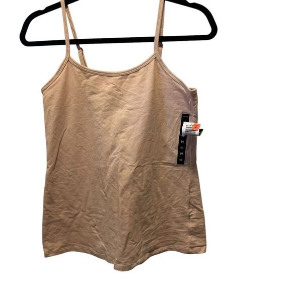 Torrid Scoop Neck Cotton Blend Adjustable Strap Foxy Cami Tank Nude 00 NWT - Picture 1 of 4
